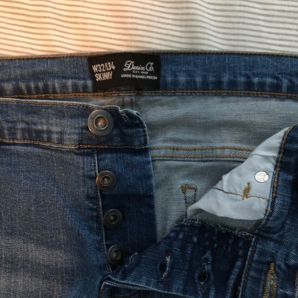 Denim Co. Mens skinny jeans size 32x34 - Picture 2 of 2